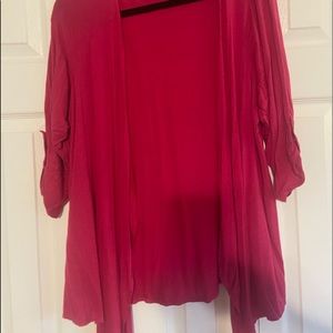 Cute cardigan bright pink